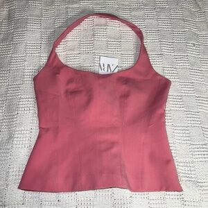 NEW Zara Pink Corset Top